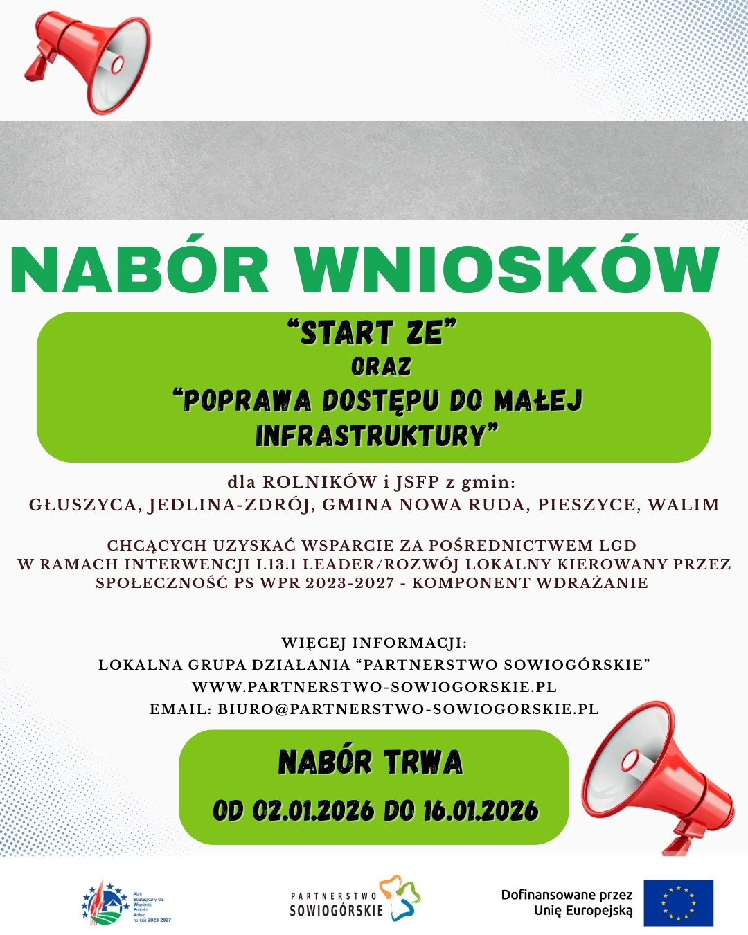 Więcej o: Ogłoszenie o naborach